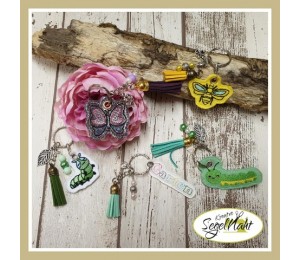 Stickdatei - ITH Anhänger Biene